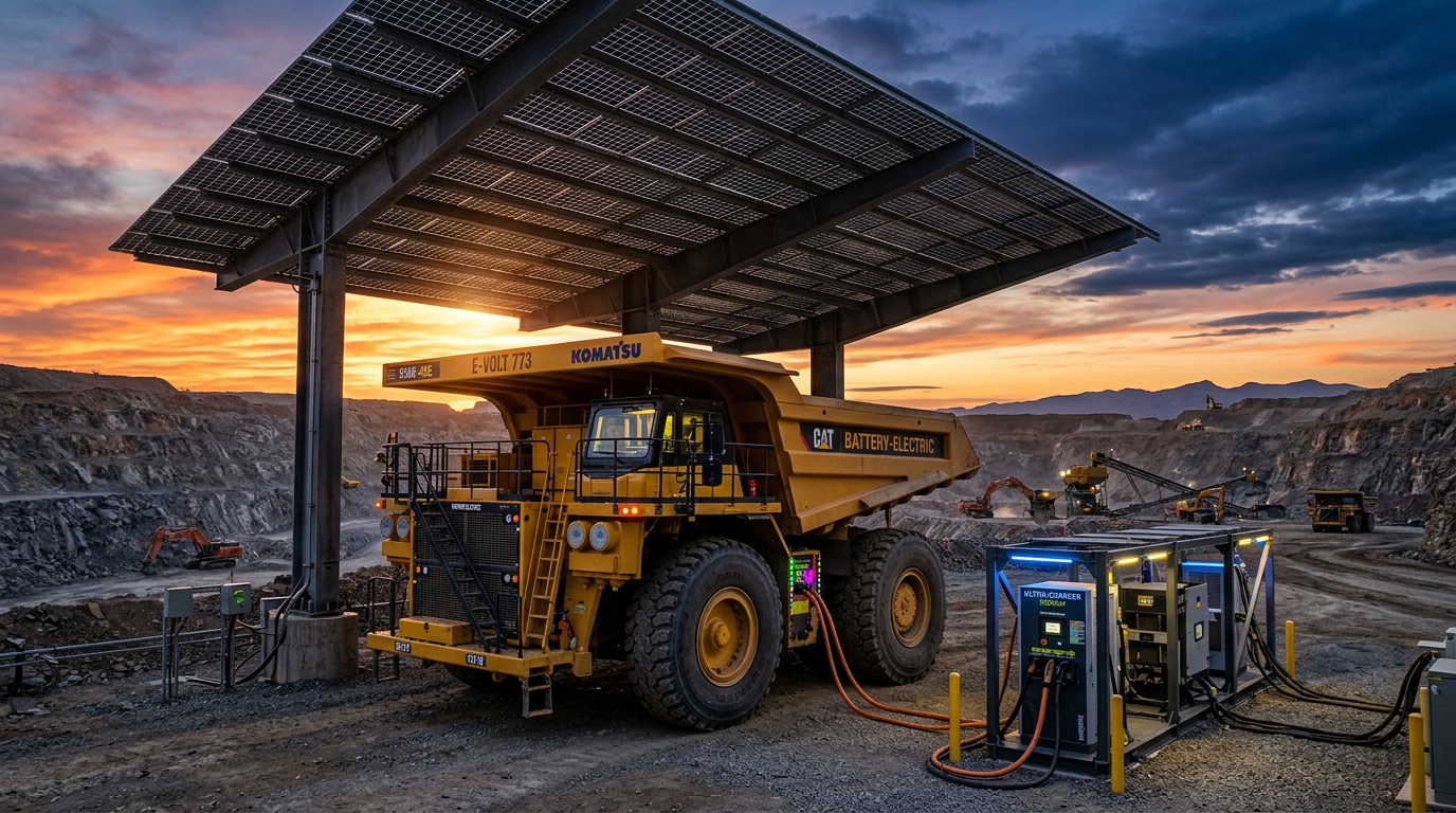 Deployment of 1,400 kWh Megawatt-Scale Battery Haulers Eliminates 24,000L of Diesel Daily